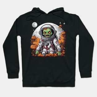 Zombie astronaut halloween design Hoodie